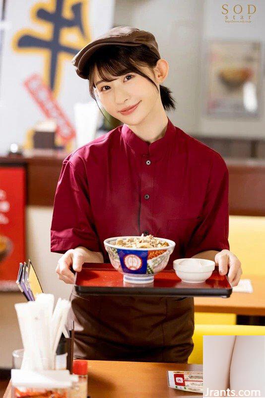 Mei Miyajima, une femme au foyer à temps partiel qui travaille dans une chaîne de restaurants de boeuf bowl avec un corps érotique caché, s&#39;échappe avec un étudiant à temps partiel (21P)