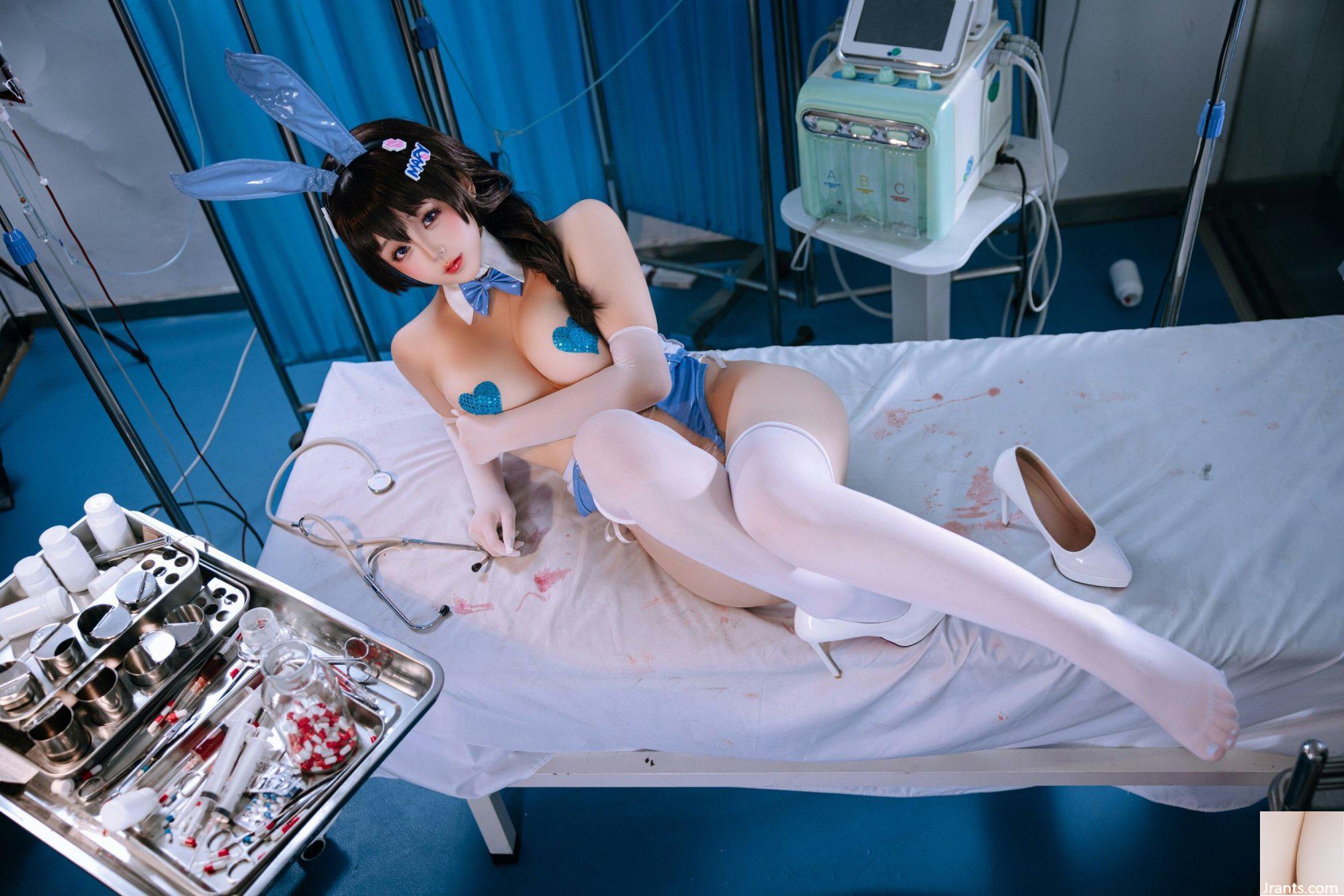 (Coleção online) Welfare Girl Hinajiao &#8220;Meili Medical Rabbit&#8221; VIP exclusivo (103P)