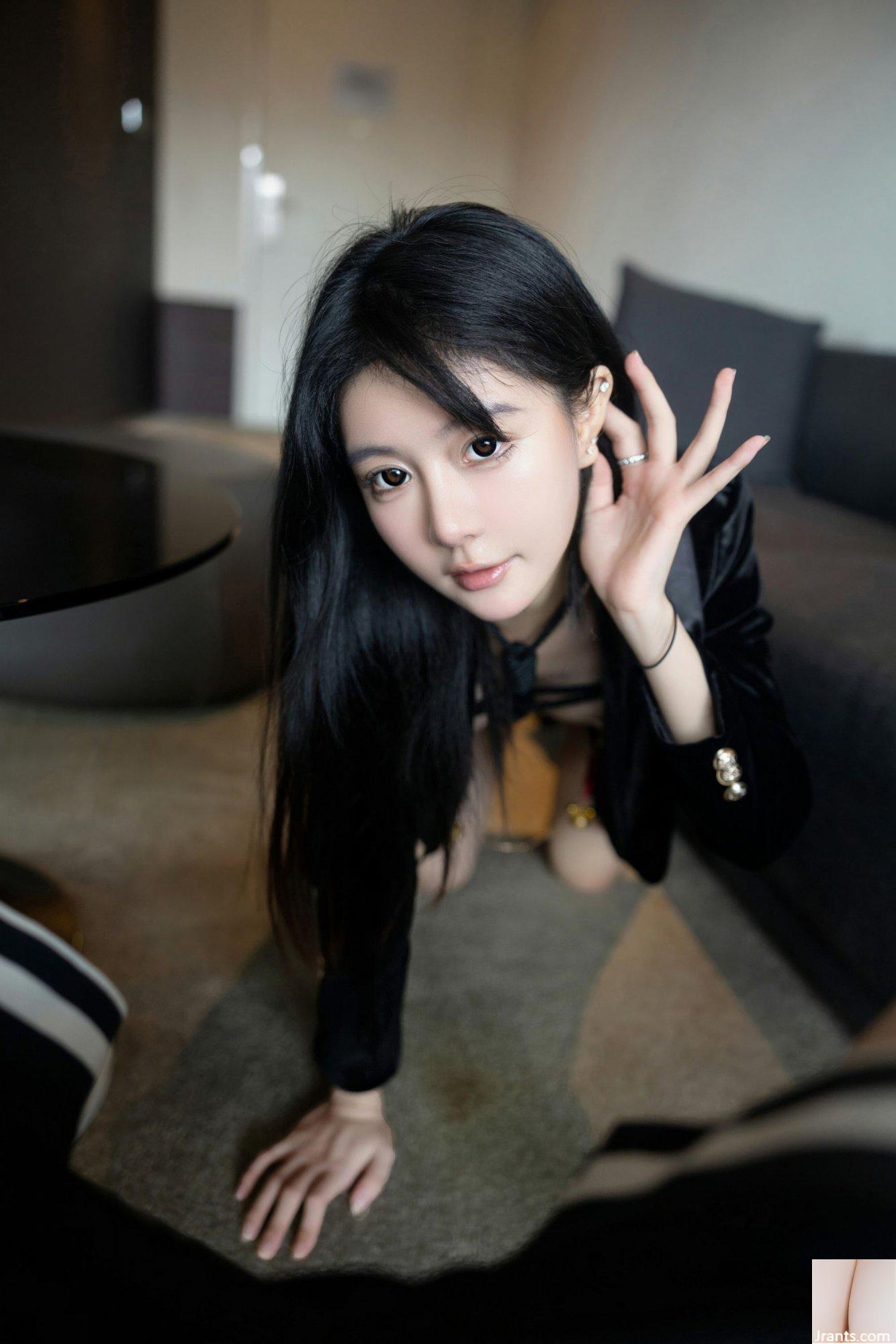 (XiuRen Ekstra) Model cantik XiuRen Xie Xiaoan &#8220;Pelatihan Hitam&#8221; (119P)