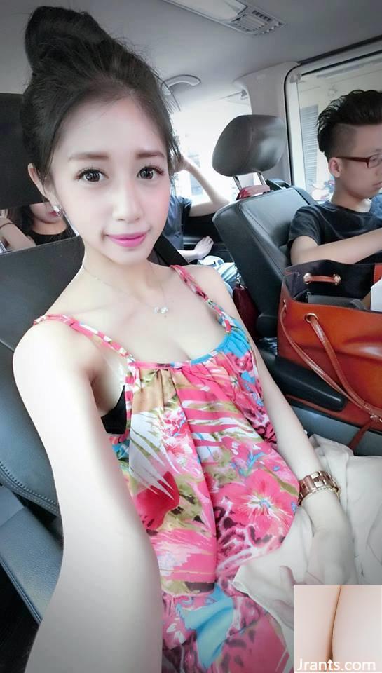 Tiram segar panggang Dongshi dan gadis cantik E-boob ~ Lin Yiting ~ mengambil selfie di dalam mobil mengenakan gaun V dalam dan garis kariernya yang panjang sungguh menakjubkan (38P)