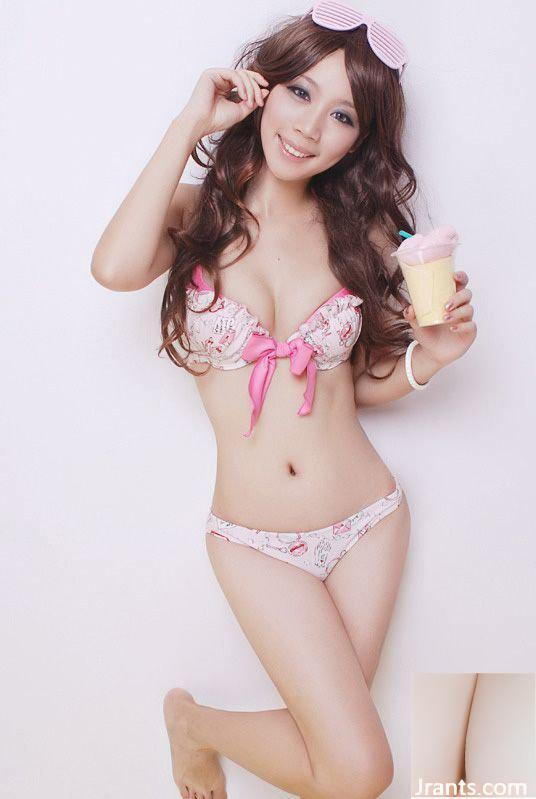 Zhao Jingna (Pink Leopard Barbie) ဂျပန်ရေကူးဝတ်စုံရှိုး (32P)