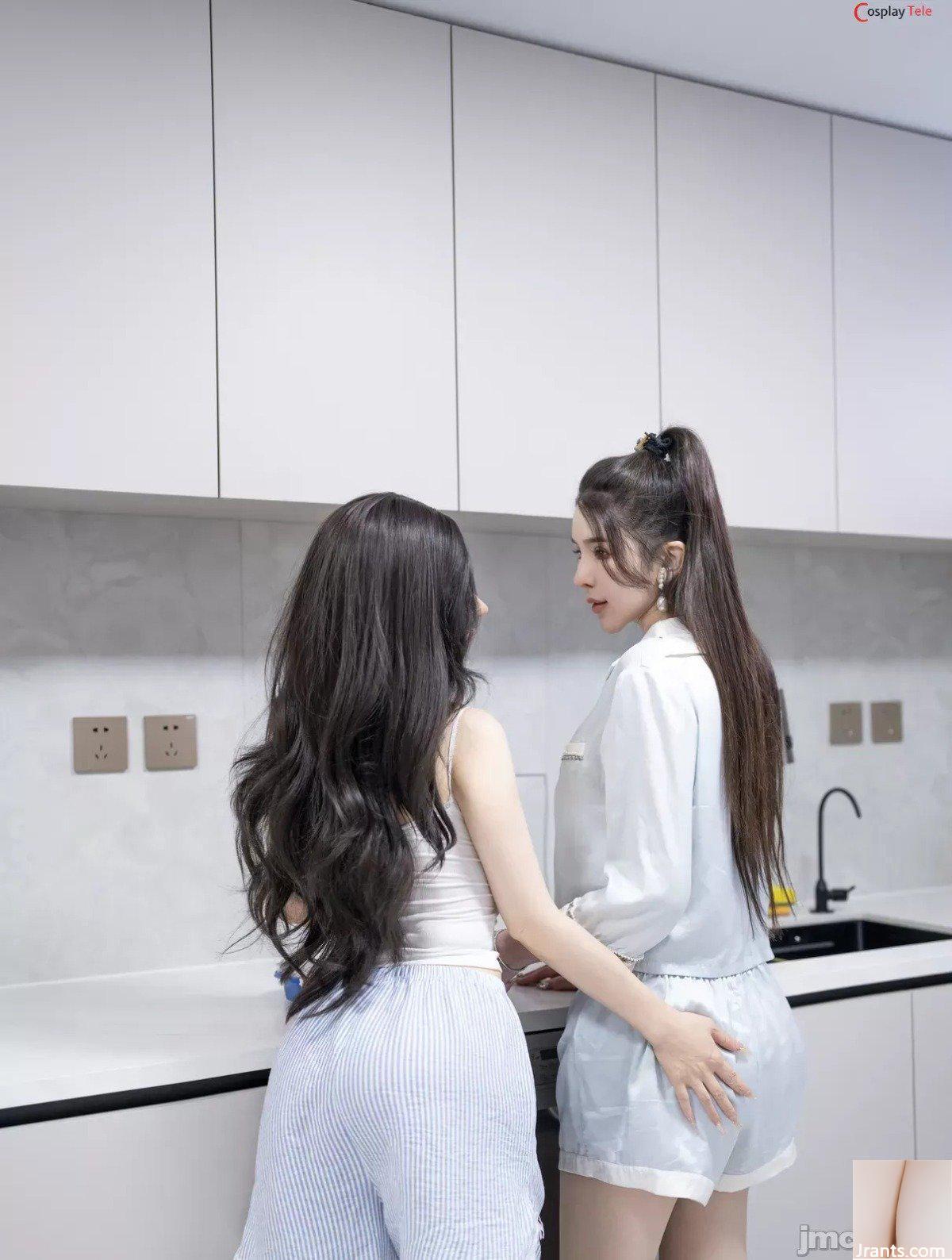 တရုတ်မော်ဒယ် Lilisha နှင့် Pan Jiao Jiao &#8211; Lesbian Wife (91P)